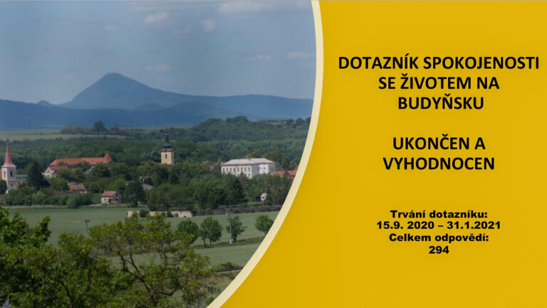 Jak dopadlo vyhodnocení dotazníku spokojenosti se životem na Budyňsku